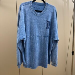 Disneyland Resort Denim Style Blue Spirit Jersey Long Sleeve Tee